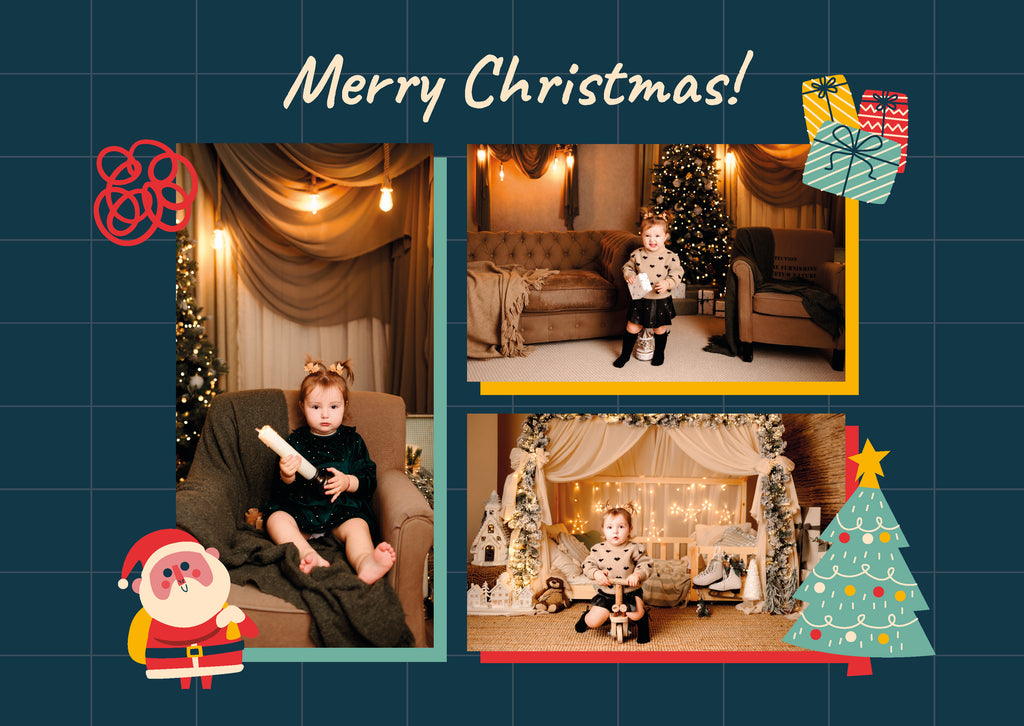 Tablou foto A4 Craciun copii 3 poze