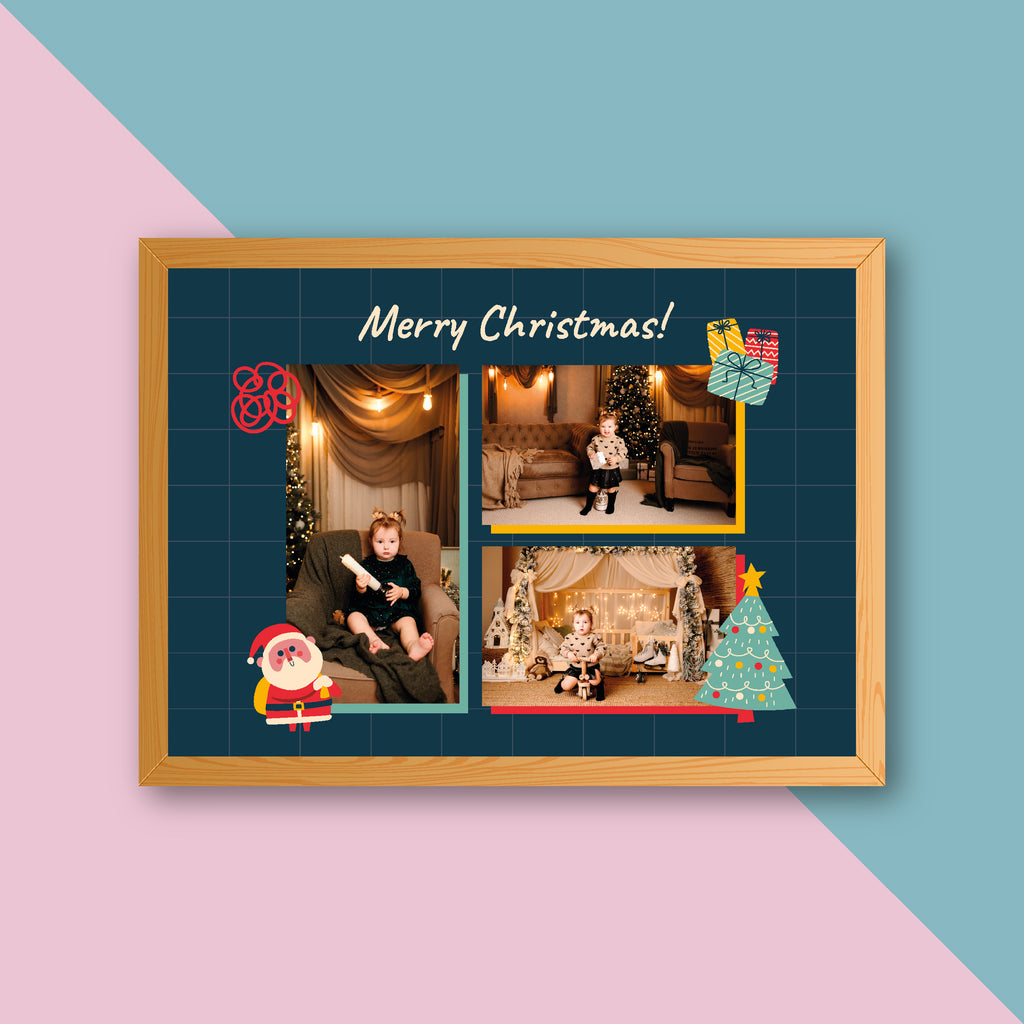 Tablou foto A3 Craciun copii 3 poze