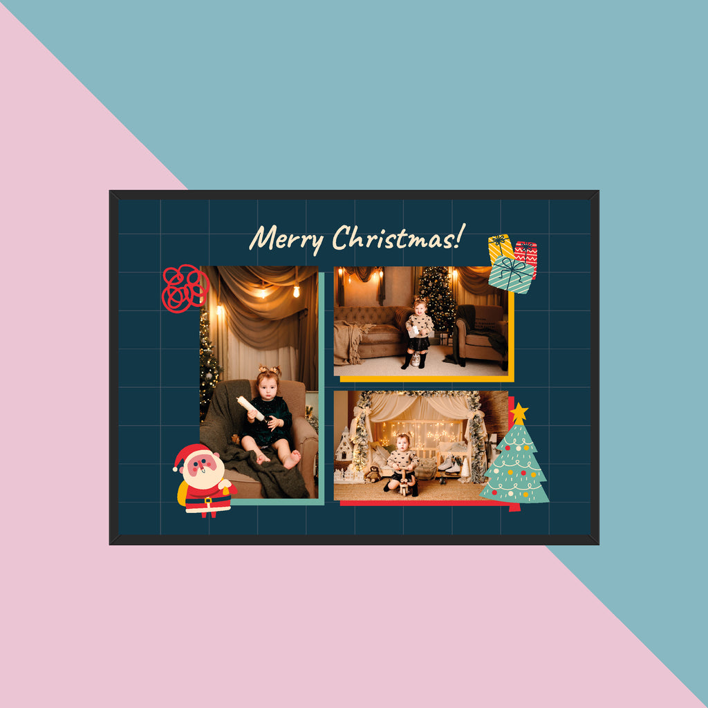 Tablou foto A4 Craciun copii 3 poze